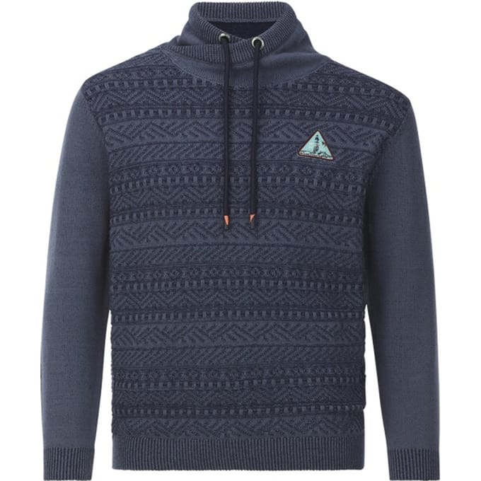 Jan Vanderstorm herren Trui - 80/82 - donkerblauw - Plus Size