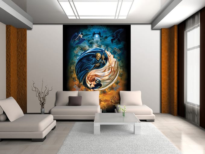 Alchemy Yin Yang Tattoo Photo Wallcovering