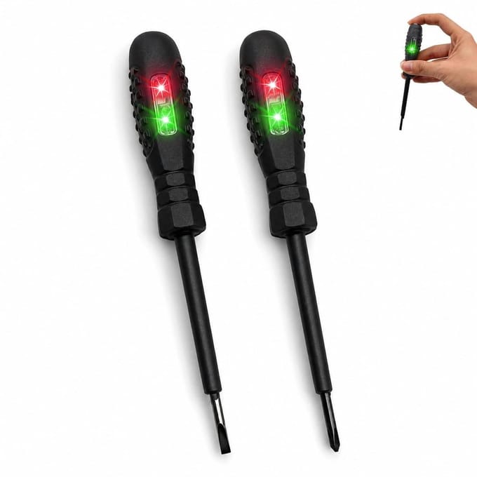 Schroevendraaier set - Spanningstester - Elektra testen - 2-in-1 functie - 10 cm - Multicolor
