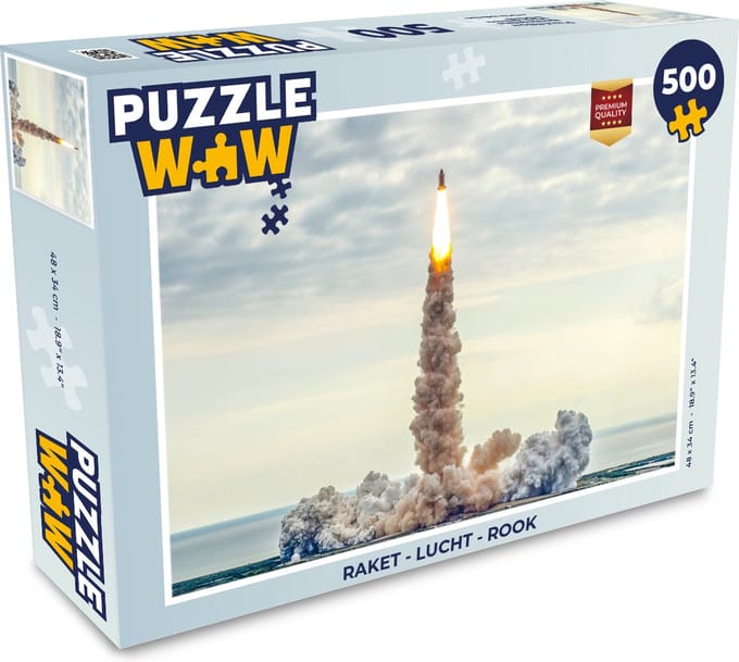 Puzzel Raket - Lucht - Rook - Legpuzzel - Puzzel 500 stukjes