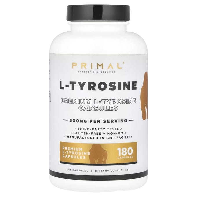PrePrimal, l-tyrosine, 500mg, 180 capsules