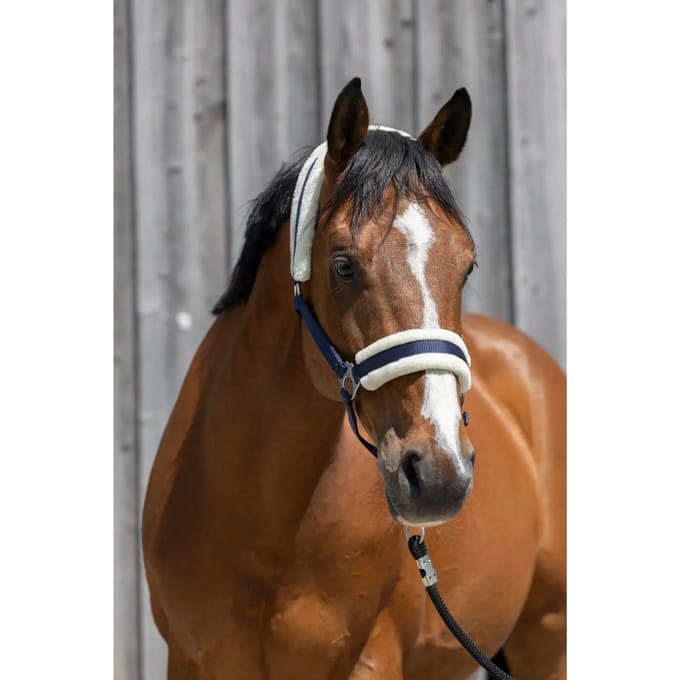 Synthetisch schapenvacht halster voor paarden Riding World