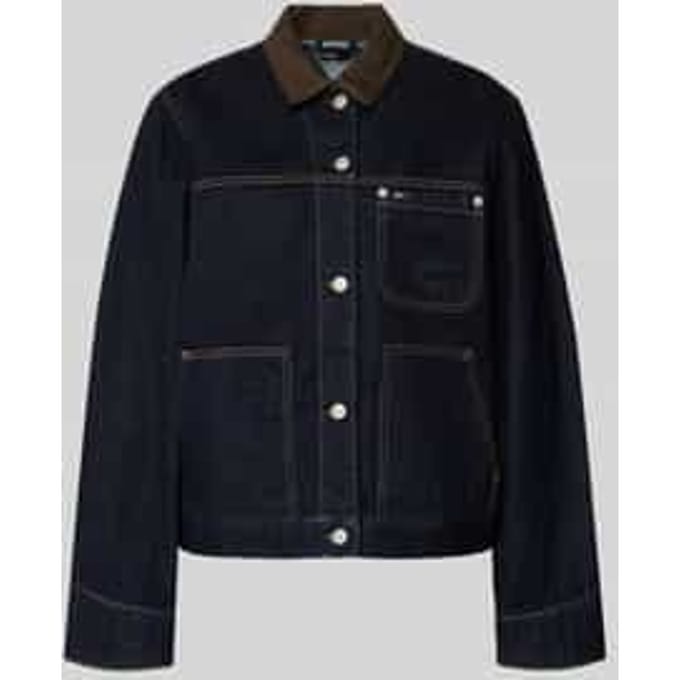 Oversized jeansjack van puur katoen