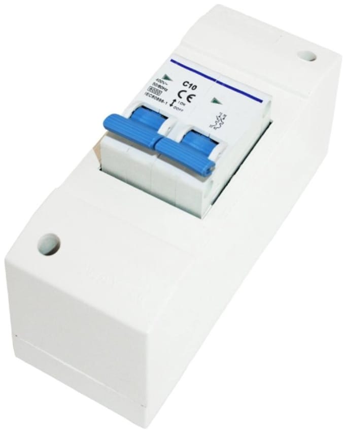 Dubbelpolige zekeringautomaat 10A m module