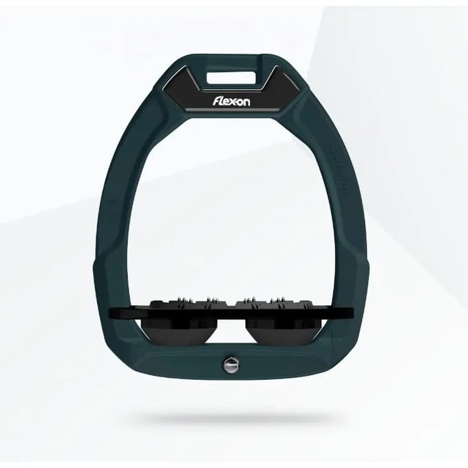Veiligheidsstijgbeugels Plat Ultra Grip Groen/Zwart/Zwart Flex-On Safe-On