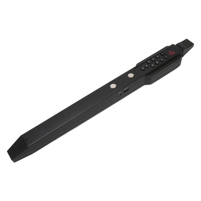 Digitaal Blaasinstrument MIDI-connectiviteit 10 Tonen Oplaadbaar Mini Elektronisch Blaasinstrument zwart