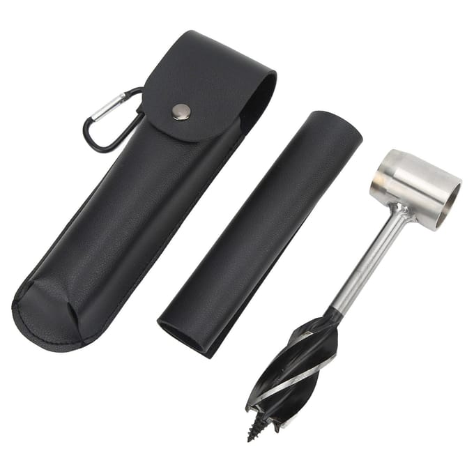 Ensemble de clés à tarière manuelle Acier inoxydable Multifonctionnel Portable Manuel Mèche de tarière à bois avec black