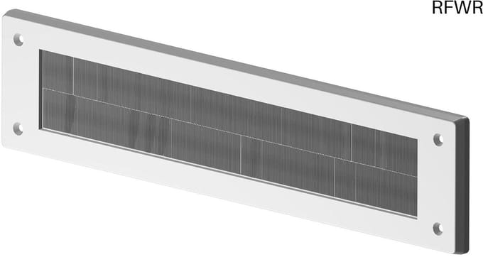 RFWR® Interne PVC brievenborstel afdekking 335 mm x 75 mm - Wit