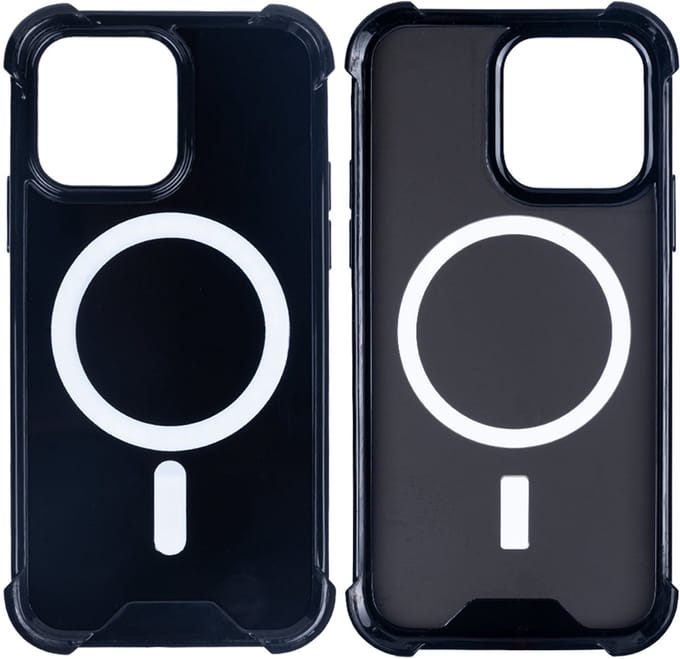 Rixus For iPhone 12 Pro Max Anti-Burst Case With Magsafe Black