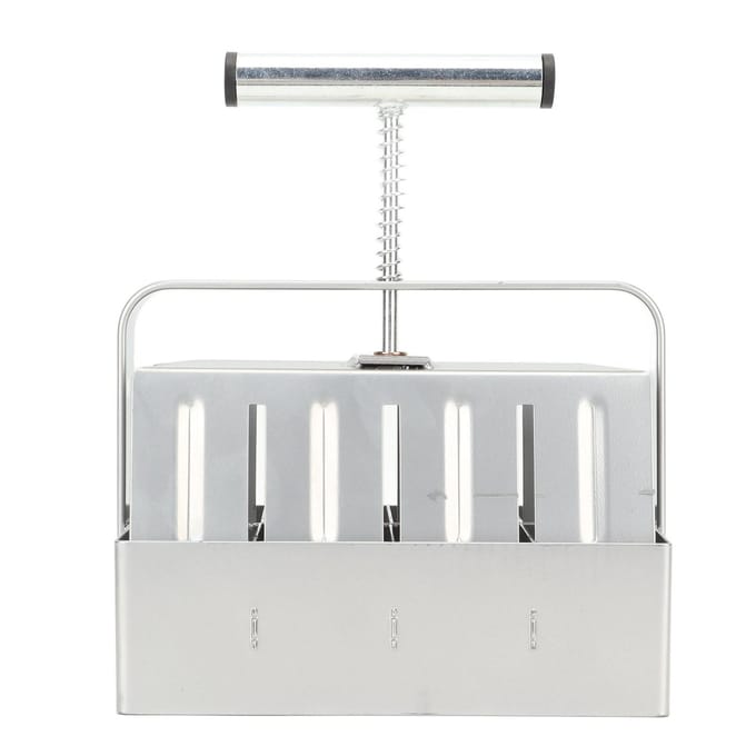 Grondblokmaker met Comfortabel Handvat Handmatig 8 Cellen Grondblokmaker voor Zaadvoorkweek Kieming gray