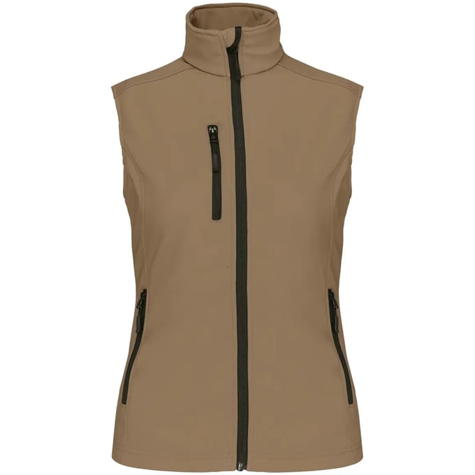 Kariban Dames softshell bodywarmer K404 - Camel - XL