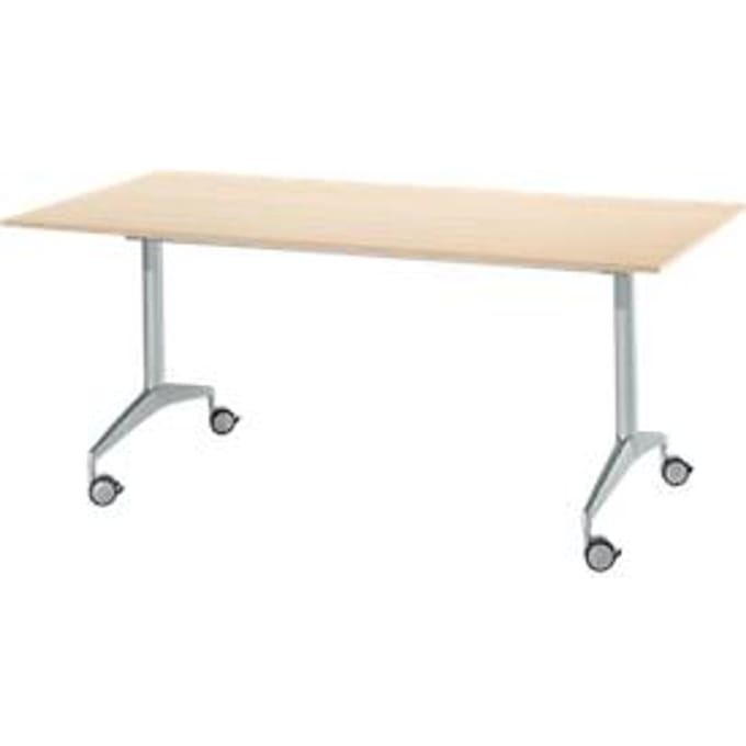 Vergadertafel, 1800 x 800 mm, inklapbaar, ahorn