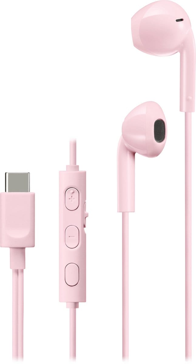 JVC HA-FR17UC - In-Ear USB-C Stereo Headset + Remote - Roze