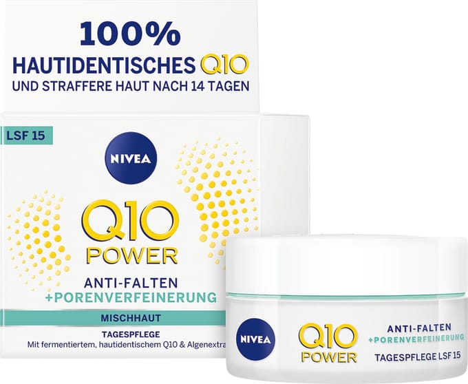 NIVEA Q10 POWER Anti-Wrinkle + Pore Refining Day Cream Dagcrème Gezicht 50 ml