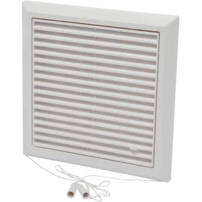 Sencys Schuifrooster 25x25cm Kunststof Wit