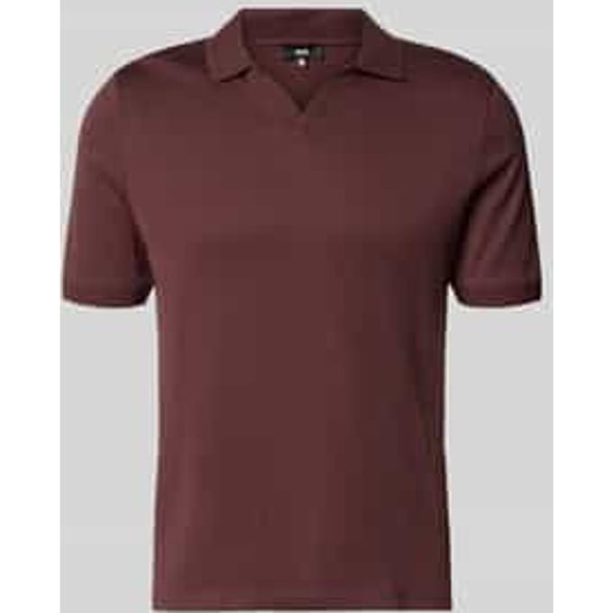 regular fit poloshirt met V-hals model 'BOLL'