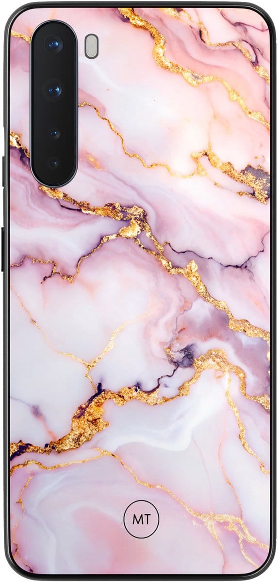 OnePlus Nord hoesje - Marble pink