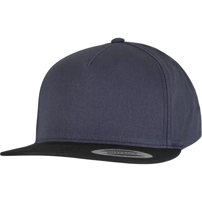 Flexfit - Classic 5 Panel Snapback Pet - Donkerblauw/Zwart