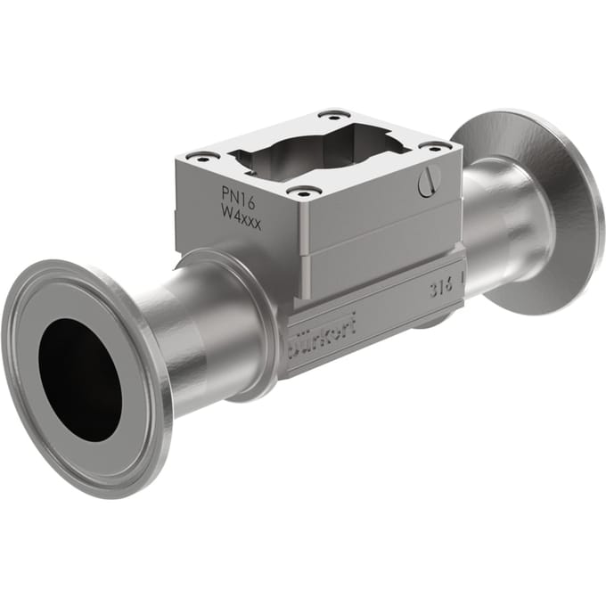 Tri-Clamp-fitting met paddle wheelsensor, DN25, RVS - Bürkert S030 - 551797