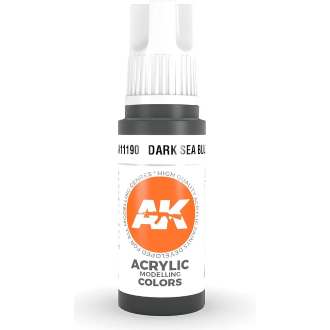 Dark Sea Blue Acrylic Modelling Color - 17ml - AK-11190