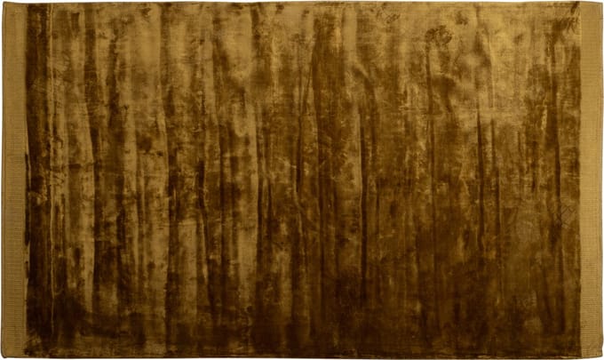 WOOOD Tammo Vloerkleed - Viscose - Honinggeel - 1x200x300