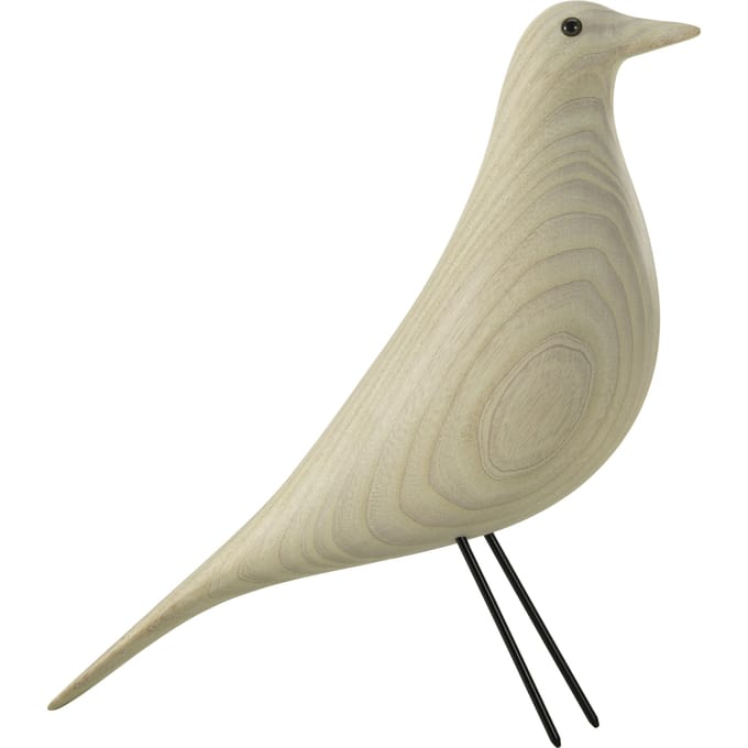 Vitra Eames House Bird - Essenhout katoenwit geolied