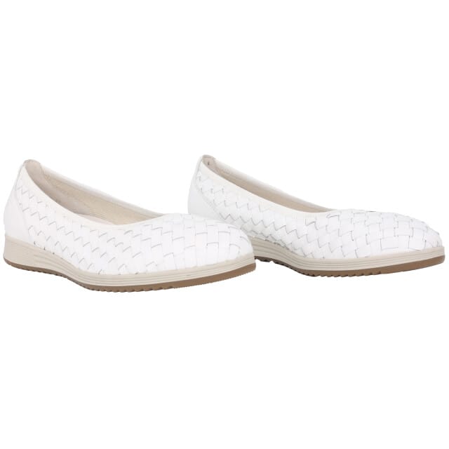 Gabor 64.111.21 - dames ballerina - wit - maat 40.5 (EU) 7 (UK)