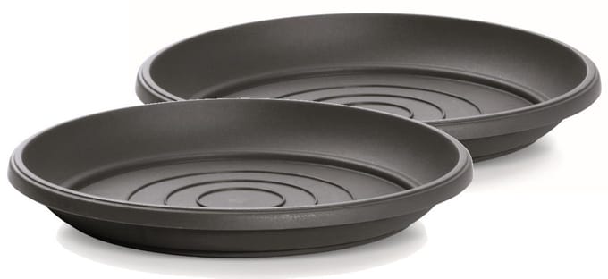 Onderschotel Terra 41cm ANTRACIET Prosperplast / 2 STUKS ! /