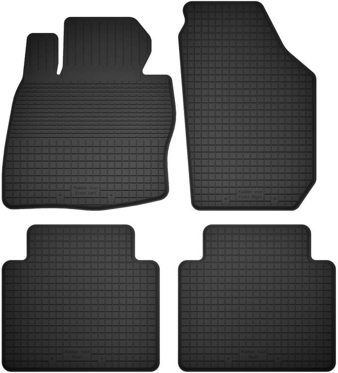 Wielganizator BasicProtect Serie - Universal Rantvormige Rubber Matten - Honda Jazz III - 1.5cm Rand - Antislip