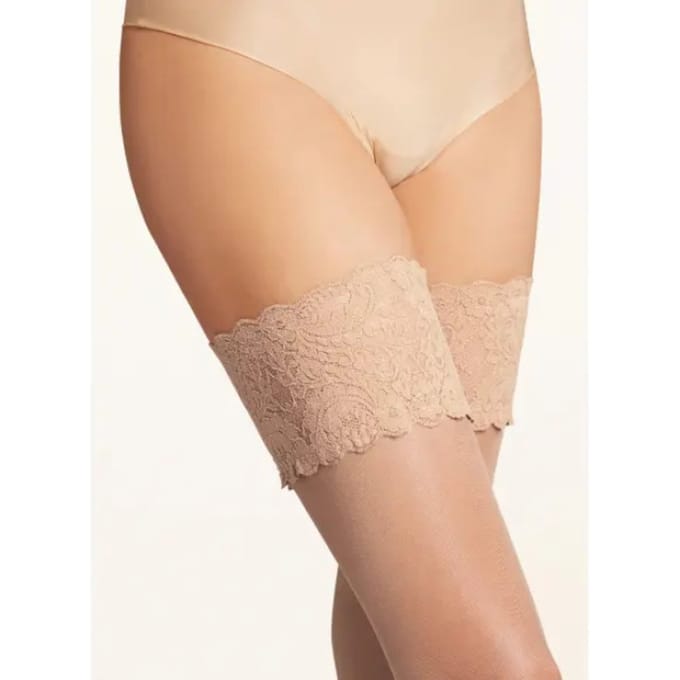 Wolford Satin Touch 20 Stay-Up - Sheers (Lw) Zwart S