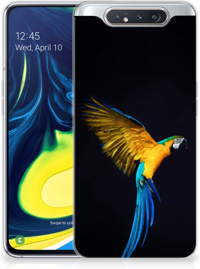 Samsung Galaxy A80 TPU Hoesje Papegaai