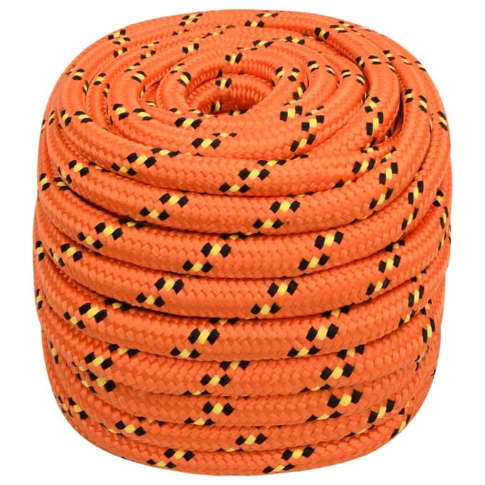 vidaXL - Boottouw - 20 - mm - 25 - m - polypropyleen - oranje