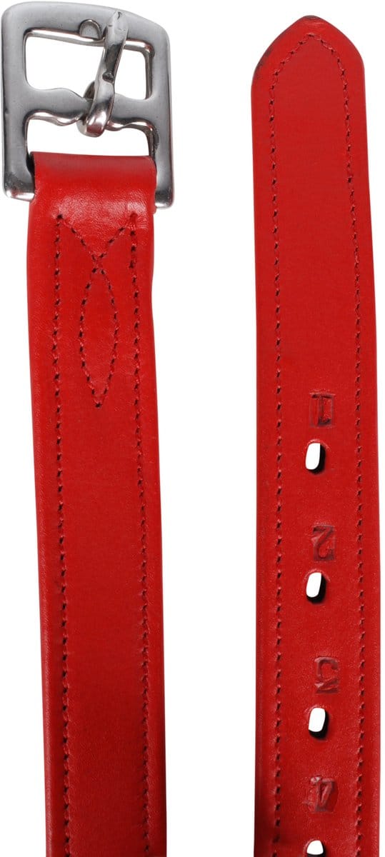 Pagony Color Beugelriemen - Maat: Full - Rood - Leer