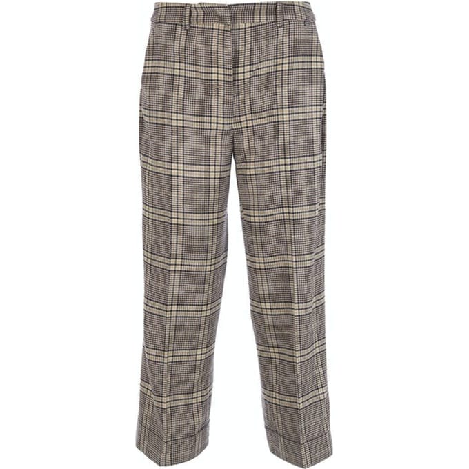 River Woods Wide Checkered Pants Blue W90040 Maat: 46 | Pantalons Outlet | Dames | Blauw