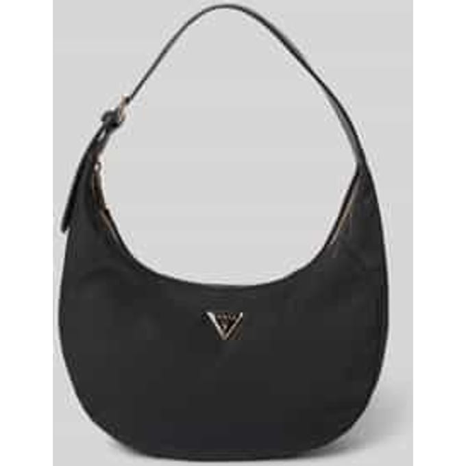 GUESS schoudertas Eco Gemma Hobo Black zwart