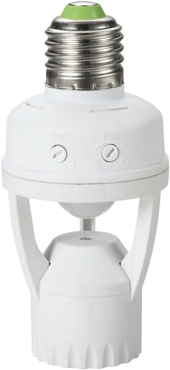 E27 Lamphouder met Infrarood Bewegingssensor - 6 Meter Detectie