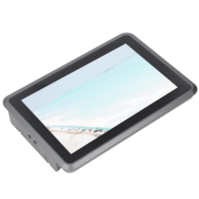 Tablette Écran Tactile Robuste Écran 10.1 pouces Écran Capacitif Large Tension PC Industriel Embarqué 100‑240V Prise US black