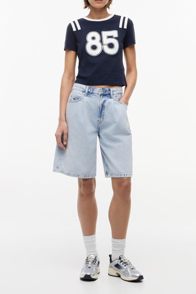 Tommy Hilfiger Slim Ss Tee Dark Night Navy Größe: M | Hemden Outlet | Damen | Schwarz