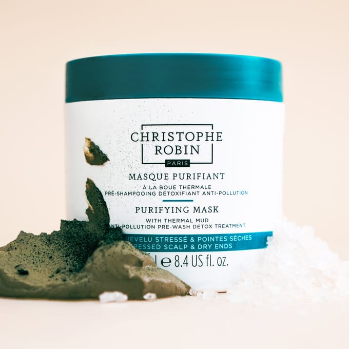 Christophe Robin Purifying Hair Mask with Thermal Mud - 250ml