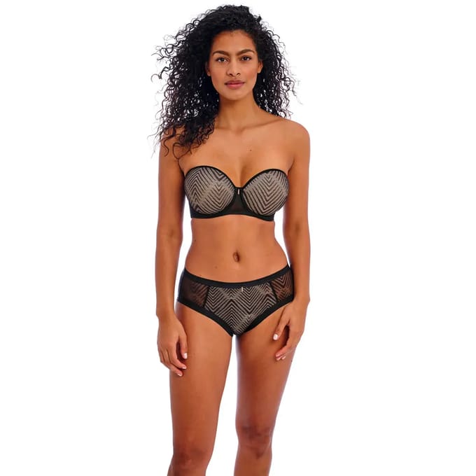 Freya TAILORED- Dames Strapless & multiway Beha- BLACK- Maat 85F