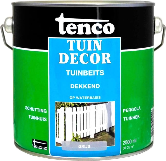 Tenco tuindecor beits dekkend grijs - 2,5 liter