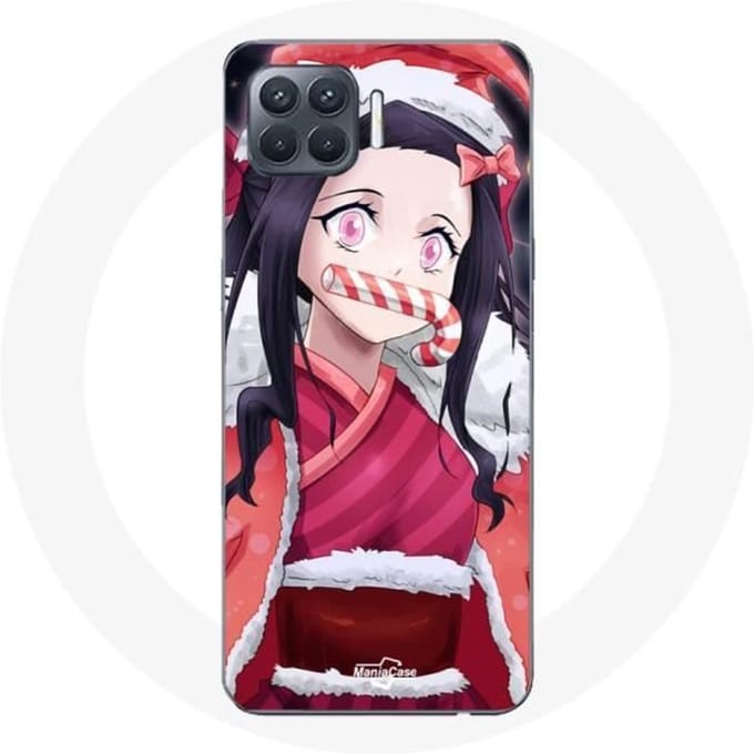 Coque pour Oppo A93 Anime Demon Slayer Kamado Nezuko Le jour de Noël 2023