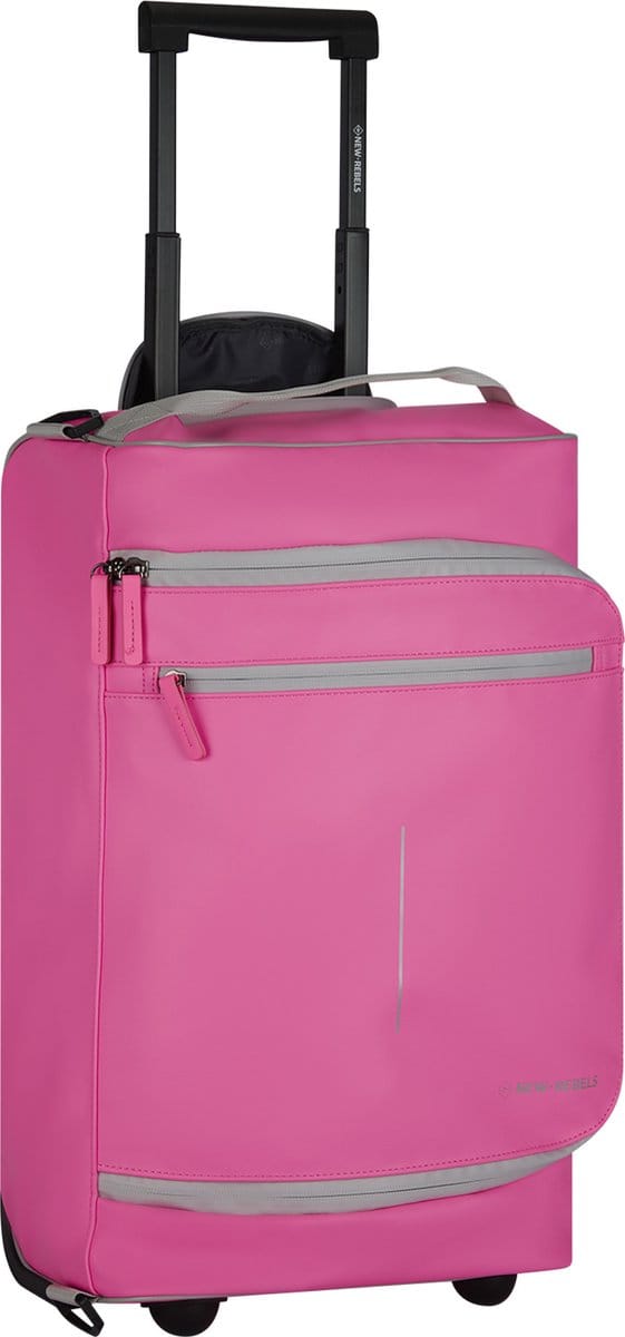 New Rebels Harper Laredo Neon Roze 29L On Board Trolley Waterafstotend
