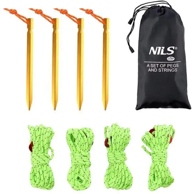 NILS CAMP NC1726 - Tentharingtrekker - Aluminium - Nylon - 18,5 cm - 415 cm