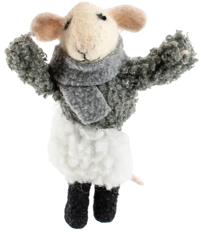 HomeBound by KY | Wollen hanger muis | wollen hanger | kerst hanger | kerstdecoratie