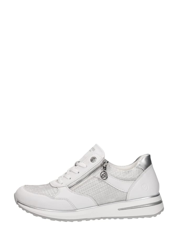 Remonte D1G08-80 Sneakers Wit Zilver Leer Dames - Wit - 40
