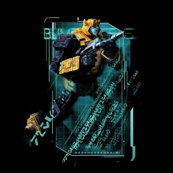 Transformers Bumble Bee Tech Unisex T-Shirt - Zwart - S