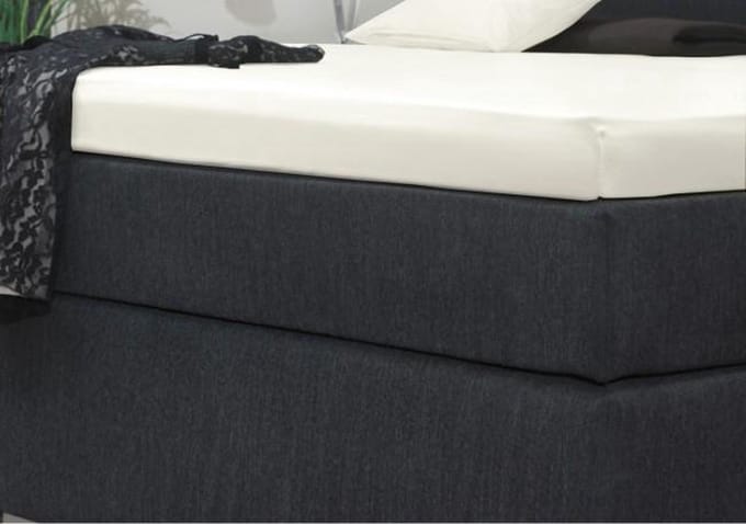 Senzatione katoen satijn Splittopper Hoeslaken wit - 180x220+15