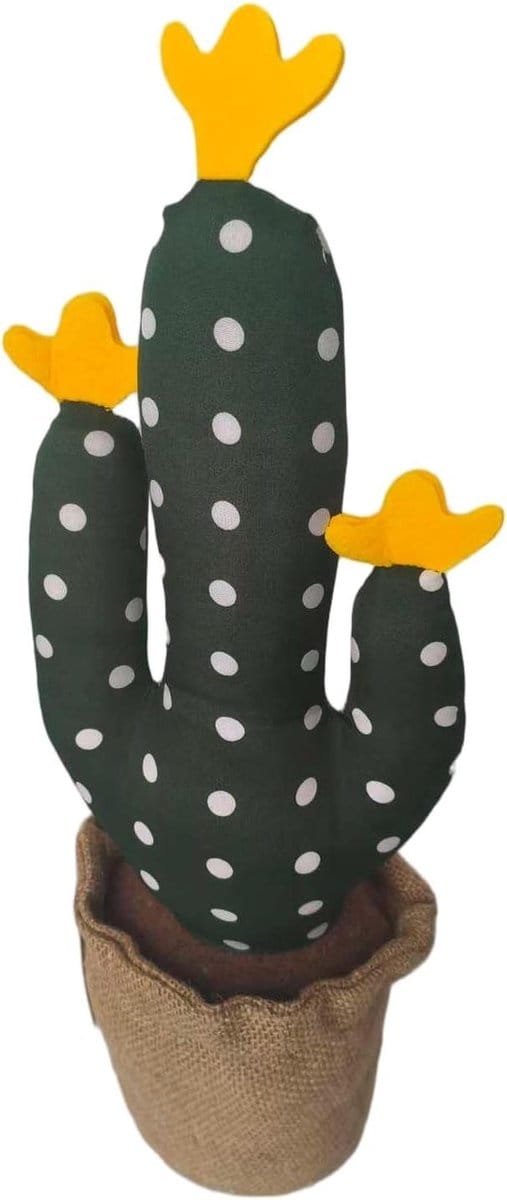 Decoratieve deurstopper - Deurhouder cactus - Thuis decoratie - Zwaar gewogen stof - 14 x 14 x 44 cm