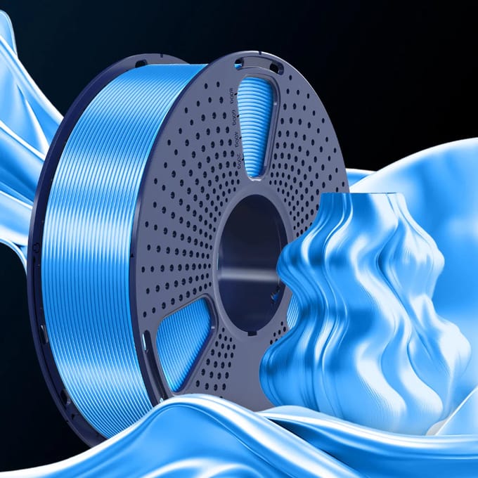 SUNLU PLA+ SILK 3D-filament 1.75mm 1kg BLAUW